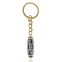 Брелок с 9-глазой бусиной Дзи DZBK-015