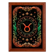 Постер в рамке 22х17см Знак Зодиака Телец POSV-0547