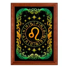 Постер в рамке 22х17см Знак Зодиака Лев POSV-0550