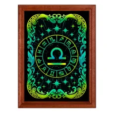 Постер в рамке 22х17см Знак Зодиака Весы POSV-0552