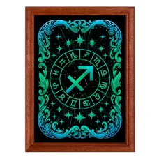 Постер в рамке 22х17см Знак Зодиака Стрелец POSV-0554