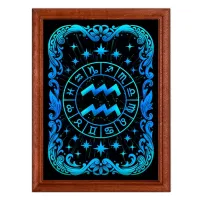 Постер в рамке 22х17см Знак Зодиака Водолей POSV-0556