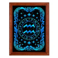 Постер в рамке 22х17см Знак Зодиака Водолей POSV-0556