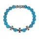 Браслет с молитвой Пресвятой Богородице, Бирюза BSHE-18-05