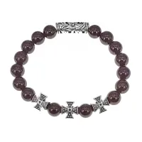 Браслет с молитвой Георгию Победоносцу, Гранат BSHE-18-06