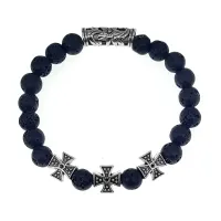 Браслет с молитвой Иисусу Христу о спасении, Лава BSHE-18-09