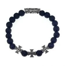 Браслет с молитвой Иисусу Христу о спасении, Лава BSHE-18-09