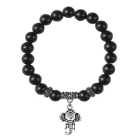 Браслет Слон (мудрость, сила, долголетие), Шунгит BSP-15-26