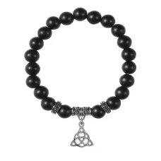 Браслет Трикветр (защита и гармония), Шунгит BSP-15-0069