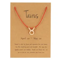 Браслет на красной нити Знаки Зодиака - Телец BS493-02