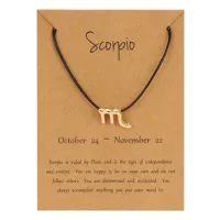 Браслет на черной нити Знаки Зодиака - Скорпион BS492-08