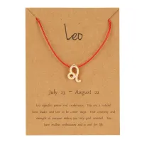 Браслет на красной нити Знаки Зодиака - Лев BS493-05