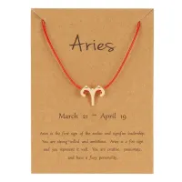 Браслет на красной нити Знаки Зодиака - Овен BS493-01