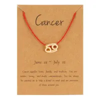 Браслет на красной нити Знаки Зодиака - Рак BS493-04