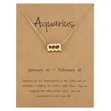 Кулон с цепочкой Знаки Зодиака - Водолей BJK207-11