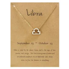 Кулон с цепочкой Знаки Зодиака - Весы BJK207-07