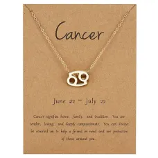 Кулон с цепочкой Знаки Зодиака - Рак BJK207-04