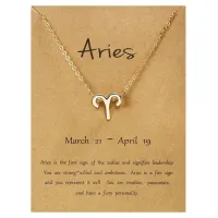 Кулон с цепочкой Знаки Зодиака - Овен BJK207-01