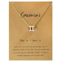 Кулон с цепочкой Знаки Зодиака - Близнецы BJK207-03
