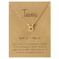 Кулон с цепочкой Знаки Зодиака - Телец BJK207-02
