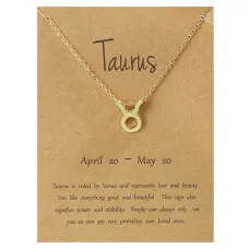 Кулон с цепочкой Знаки Зодиака - Телец BJK207-02