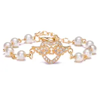 Браслет Сердце на замке 1A0092-04