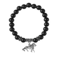 Браслет Лев (храбрость, власть, благосостояние), Шунгит BSP-15-2073