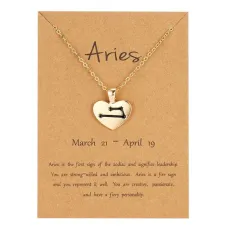 Кулон с цепочкой Сердце - Овен BJK208-01