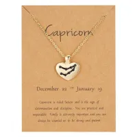 Кулон с цепочкой Сердце - Козерог BJK208-10