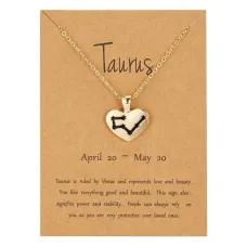 Кулон с цепочкой Сердце - Телец BJK208-02