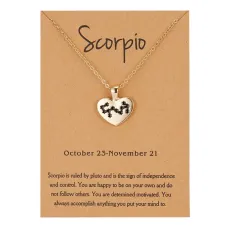 Кулон с цепочкой Сердце - Скорпион BJK208-08
