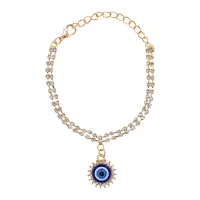 Браслет со стразами Глаз Фатимы 1A0093-02