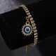 Браслет со стразами Глаз Фатимы 1A0093-02