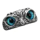 Безразмерное кольцо Сова, цвет голубой KL190-02