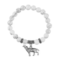 Браслет Волк (защита, сила, победа), Кахолонг BSP-16-28