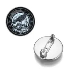 Значок Ворон на черепе ZNAS-0209