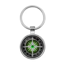 Брелок Крест с глазом и клинками BKF0194