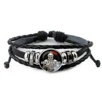 Кожаный браслет Настоящий рыцарь BSK-0402