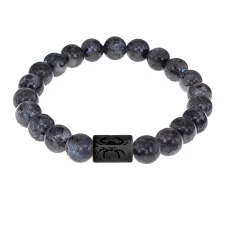 Браслет Рак (Шунгит) с нат.камнем Лабрадор 8мм BSZ06-16
