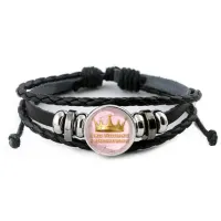 Кожаный браслет Самая обаятельная и привлекательная BSK-0403