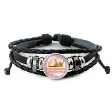 Кожаный браслет Самая обаятельная и привлекательная BSK-0403