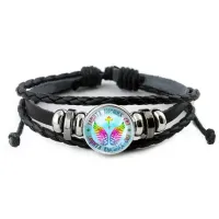 Кожаный браслет Защита высших сил BSK-0405
