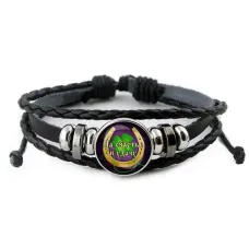 Кожаный браслет На счастье и удачу BSK-0407
