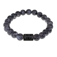 Браслет Скорпион (Шунгит) с нат.камнем Лабрадор 8мм BSZ06-20