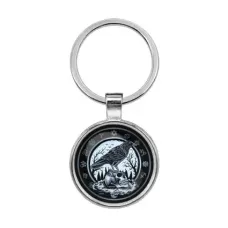 Брелок Ворон на черепе BKF0209