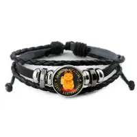 Кожаный браслет На счастье, удачу. Богатство, благополучие BSK-0411