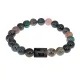 Браслет Овен (Шунгит) с нат.камнем Яшма 8мм BSZE06-01