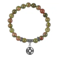 Браслет Монета (богатство), Унакит BSP-17-13