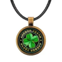 Кулон со шнурком Клевер удачи ALKF0005