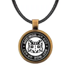 Кулон со шнурком Вот мой QR-кот ALKF0007